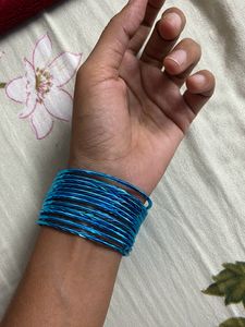 Sky Blue Color Bangles