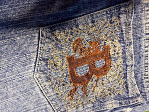 Acid Wash Wide Leg Jeans