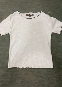 light grey stretchable top