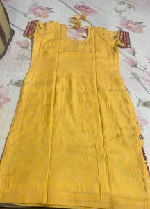 Yellow Embellished Salwar suit