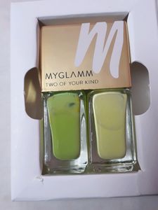 Myglamm Two Of Your Kind Long Lasting Nail Enamel Duo Garden Party