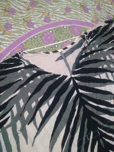 Stylish Tropical Print Kaftan Top