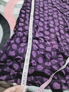 Purple Polka Dot Kurta