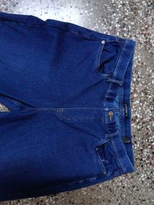 COLORS! Dark Blue High-Waisted Stretch Jeans (Size