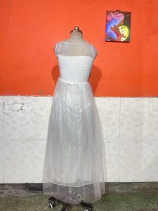 Elegant White Tulle Gown