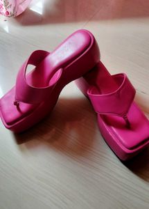 Hot Pink Platform Flip Flops