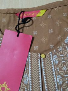 Stylish Brown Kurta Set with Jacket