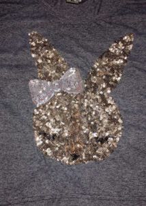 Girls Sequined Bunny T-Shirt