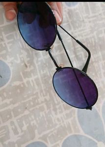 Round Blue Tint Sunglasses