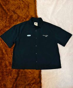 NEW Bonkers Navy Blue Short Sleeve Shirt