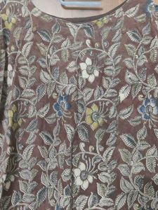 kalamkari kurti less used with lining