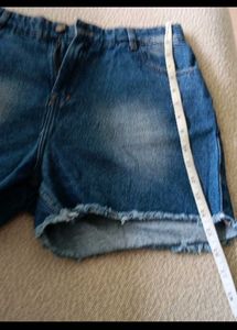 Distressed Denim Shorts
