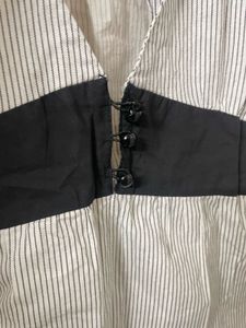 Y2K Striped Button-Up Top