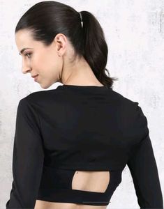 Shein Full Length High Low Hem Micro Crop Top