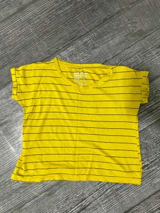 Bright Yellow Striped T-Shirt