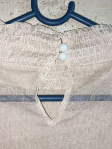 Sheer Bell Sleeve Blouse Top Oversized