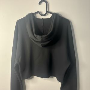Black "GUILTY" Cropped Hoodie