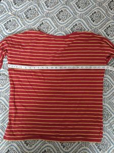 French Connection Striped Long Sleeve Top Branded