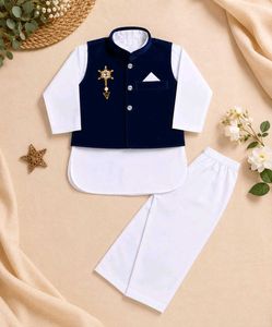 Boys Kurta Set with Nehru Jacket