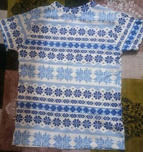 Cute Blue Snowflake T-Shirt