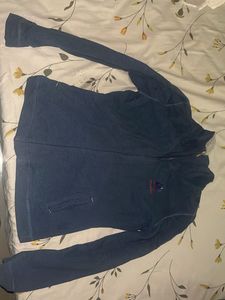Jockey Navy Blue Zip-Up Track Jacket- S size