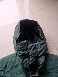 Green Hooded Winter Parka