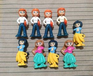 Set of 9 Kinder Joy Doll figures