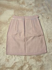 Light Pink A-line Mini Skirt