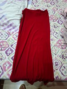 Long straight skirt