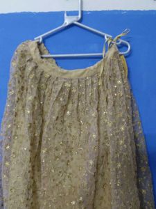 Gold Sequin Ethnic Skirt