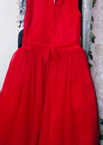 kids girls red frock