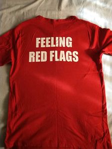 Red Graphic T-Shirt "Heart Says Yes"