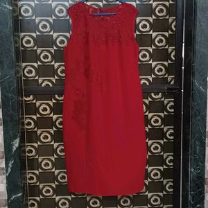 Beautiful Red Embellished Dress