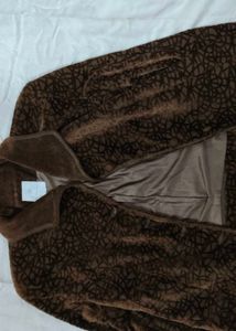 Brown Patterned Jacket