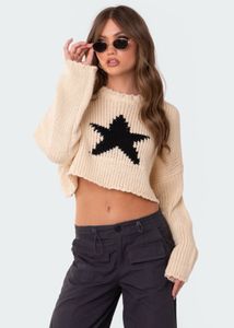 Star cropped Sweater