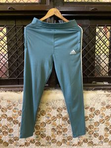 Adidas Teal 3-Stripe Track Pants