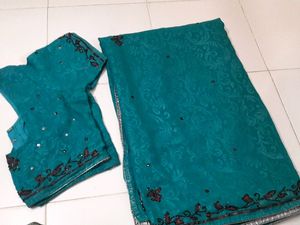 💥Offer 💥Sequence Saree With Heavy Pallu
