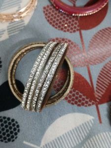 8 Silver Bangles