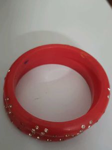 Pink  &amp; Gold Bangle Set