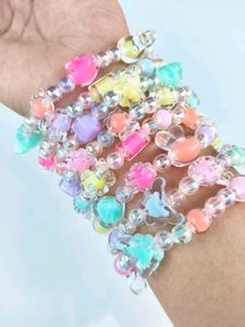 ANY TWO Colorful Beaded Charm Bracelets