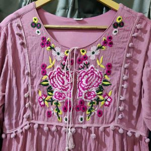 beautiful pink kurta