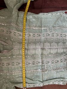 W branded Mint  Green embellished Kurti