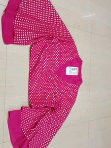 Pink Polka Dot Blouse