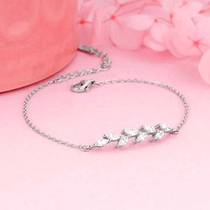 Zircon Ferns Bracelet - 925 Silver