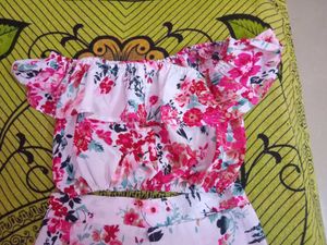 Floral Off-Shoulder Co-ord Set