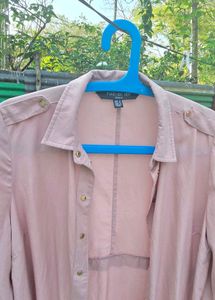 Chic Pink Button-Up Shirt