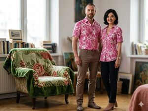 Stylish Pink Paisley Print Shirt