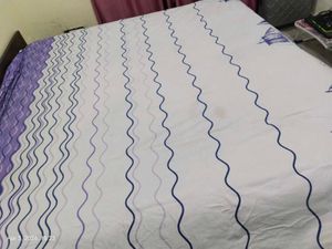 Wave Pattern cotton king size Bedsheet