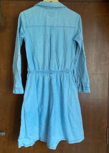 Light Blue Denim Shirt Dress