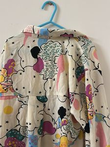 Funky Patterned Button-Down Shirt